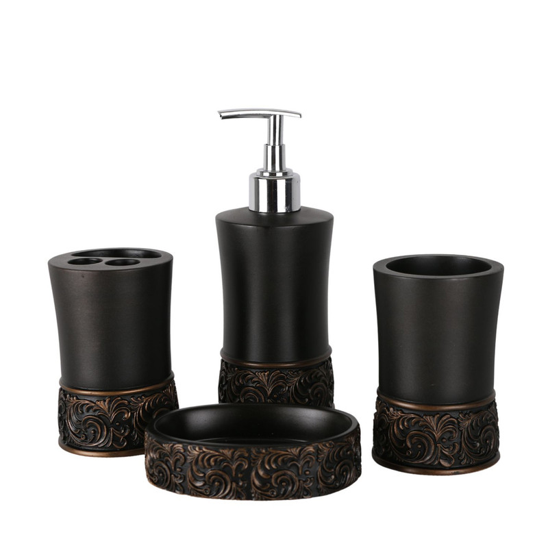 ست سرویس بهداشتی 4 پارچه دلفین مدل 010-BL