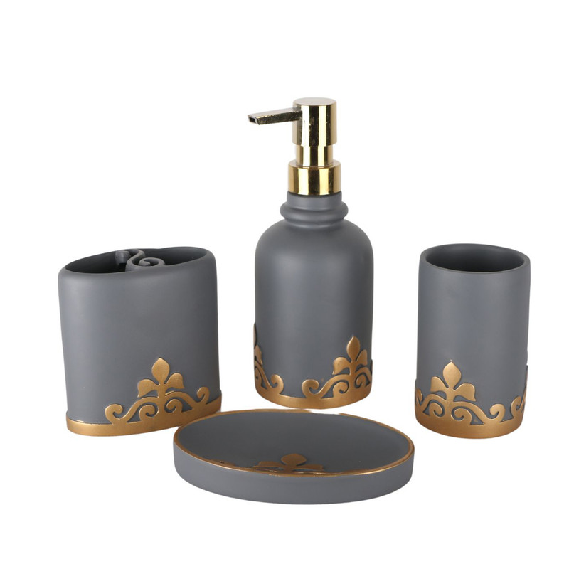 ست سرویس بهداشتی 4 پارچه دلفین مدل 005-Gr