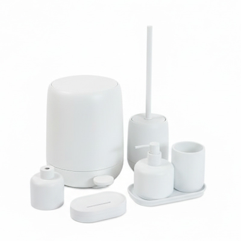 ست سرویس بهداشتی 7 تکه دلفین مدل NL-725-w