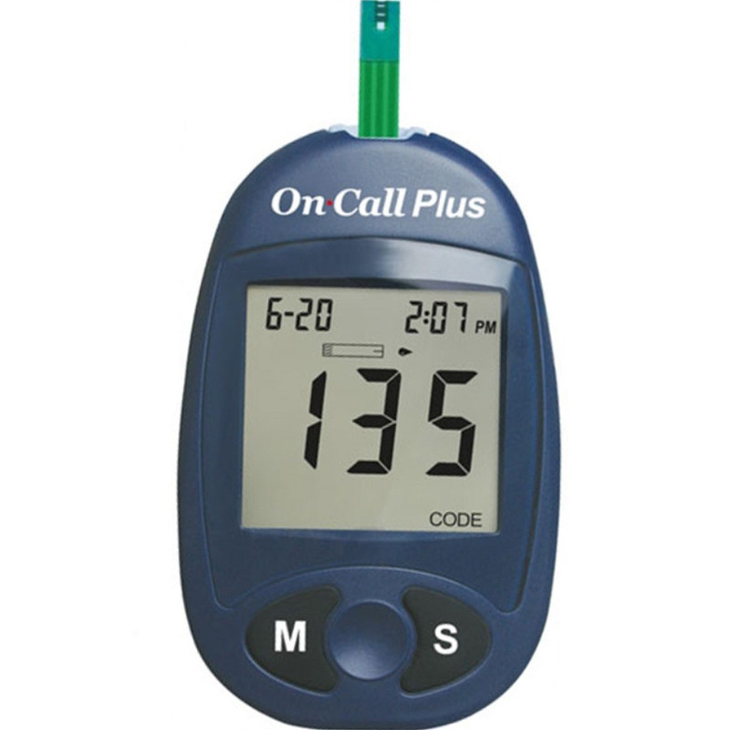 تست قندخون ایکان On Call Plus G113-111 به همراه یک بسته نوار تست On Call Plus G133-115