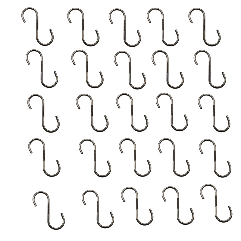 قلاب آویز آشپزخانه مدل داگ طرح اس شکل کد YP-RIZ-3.5CM مجموعه 25 عددی