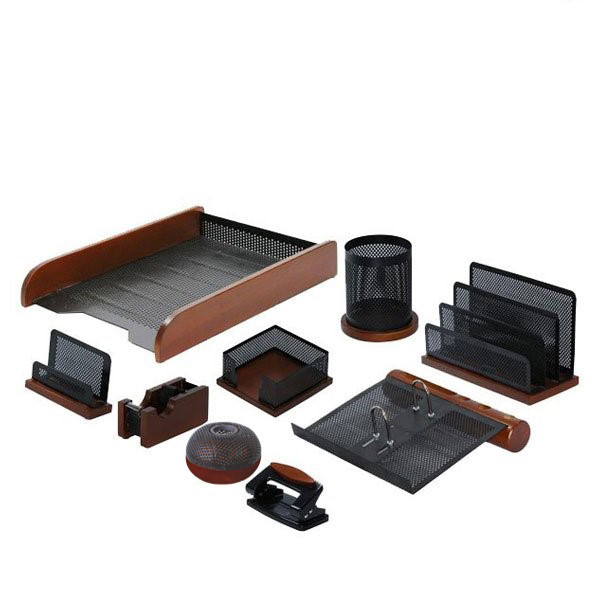 ست لوازم اداری رومیزی کد 901 مجموعه 9 عددی