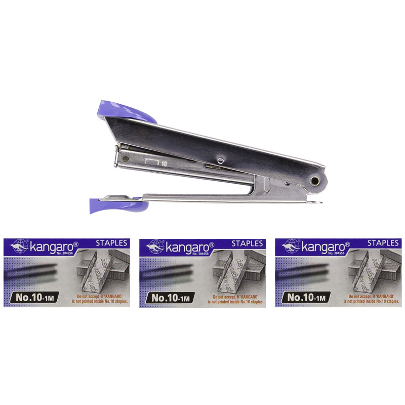 منگنه کانگرو  مدل ‌no 10 به همراه سوزن بسته 3 عددی