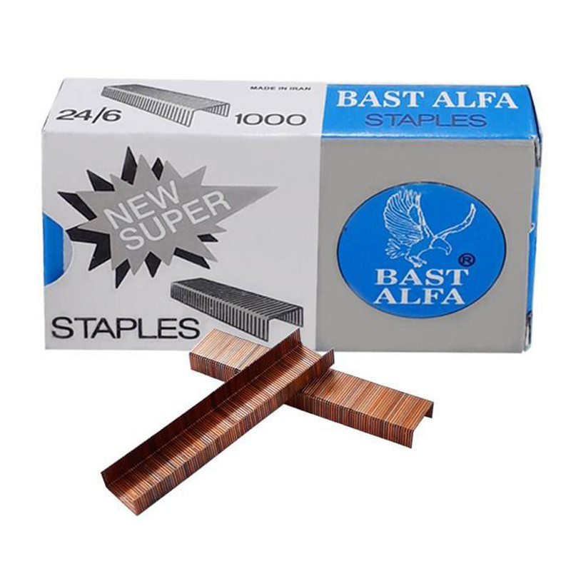 سوزن منگنه بست آلفا کد a10 سایز 24/6 بسته 5000 عددی