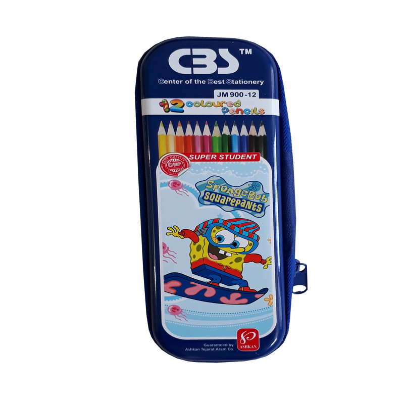 مداد رنگی 12 رنگ سی بی اس مدل 900 