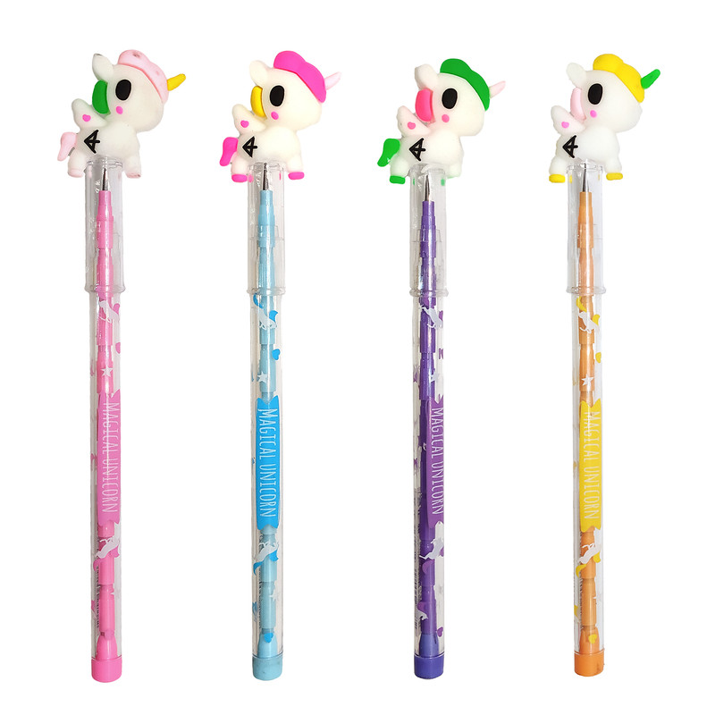 مداد فشنگی مدل یونی کورن بیبی بسته 4 عددی