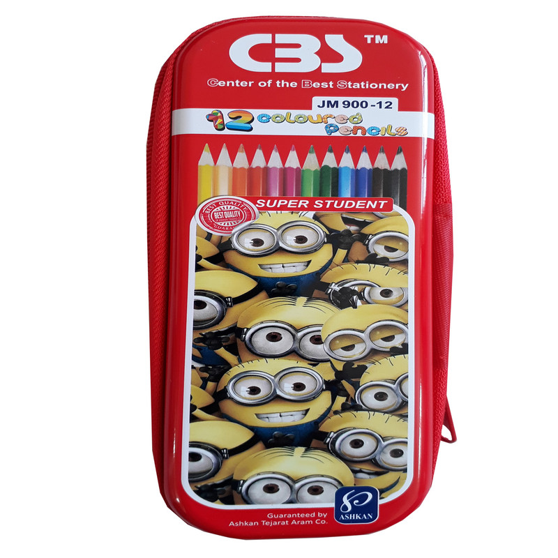 مداد رنگی 12 رنگ سی بی اس مدل 910
