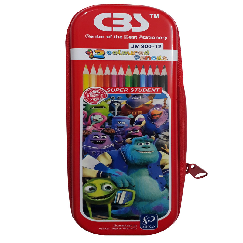 مداد رنگی 12 رنگ سی بی اس مدل 940