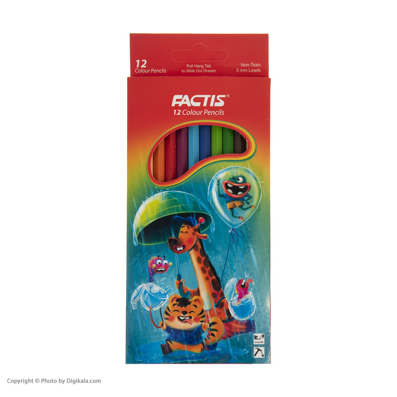 مداد رنگی 12 رنگ فکتیس مدل F07112212
