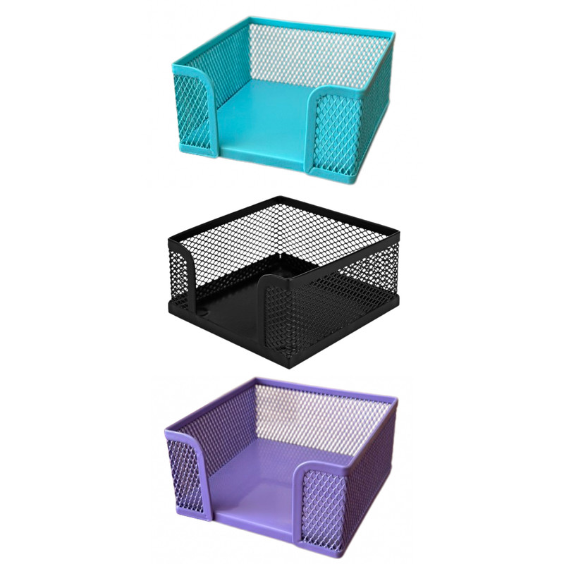 جای کاغذ یادداشت رومیزی مدل فلزی بسته 3 عددی