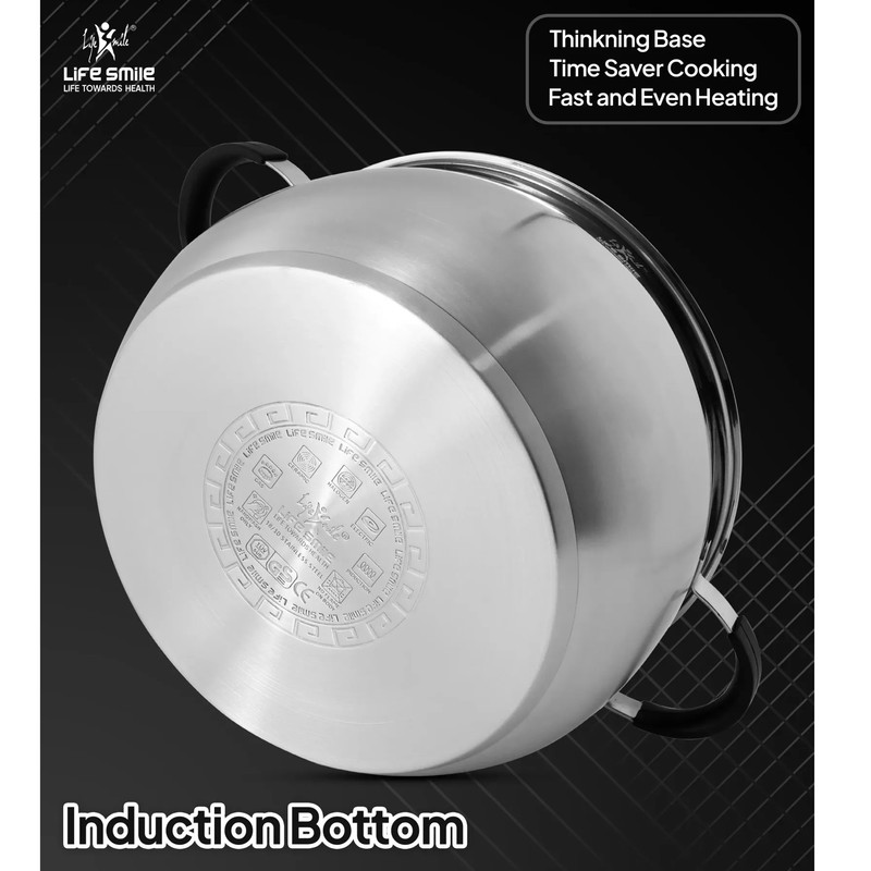 سرویس قابلمه استیل 6 پارچه لایف اسمایل مدل LIFEP22-6