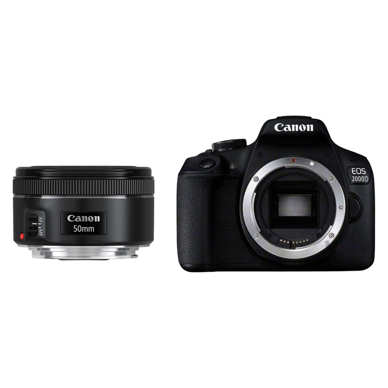 دوربین دیجیتال کانن مدل EOS 2000D به همراه لنز 50 میلی متر STM 1.8