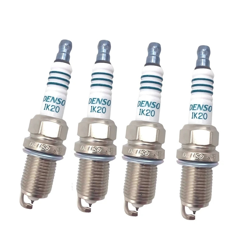 شمع خودرو دنسو مدل سوزنی ایریدیوم پاور IK20 پایه کوتاه بسته 4 عددی