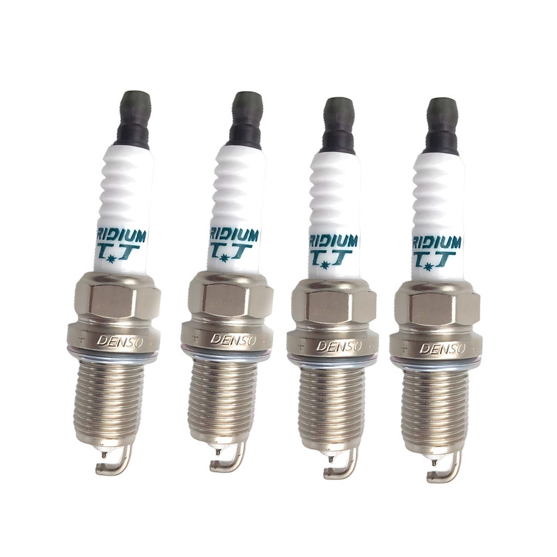 شمع خودرو دنسو مدل سوزنی ایریدیوم TT پایه کوتاه IK20TT بسته ۴ عددی