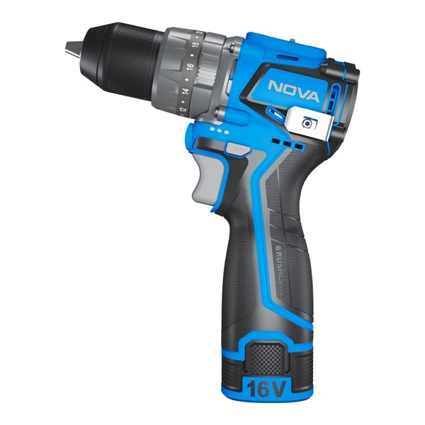 دریل چکشی براشلس 10 میلی متر 16 ولت نووا مدل 5510