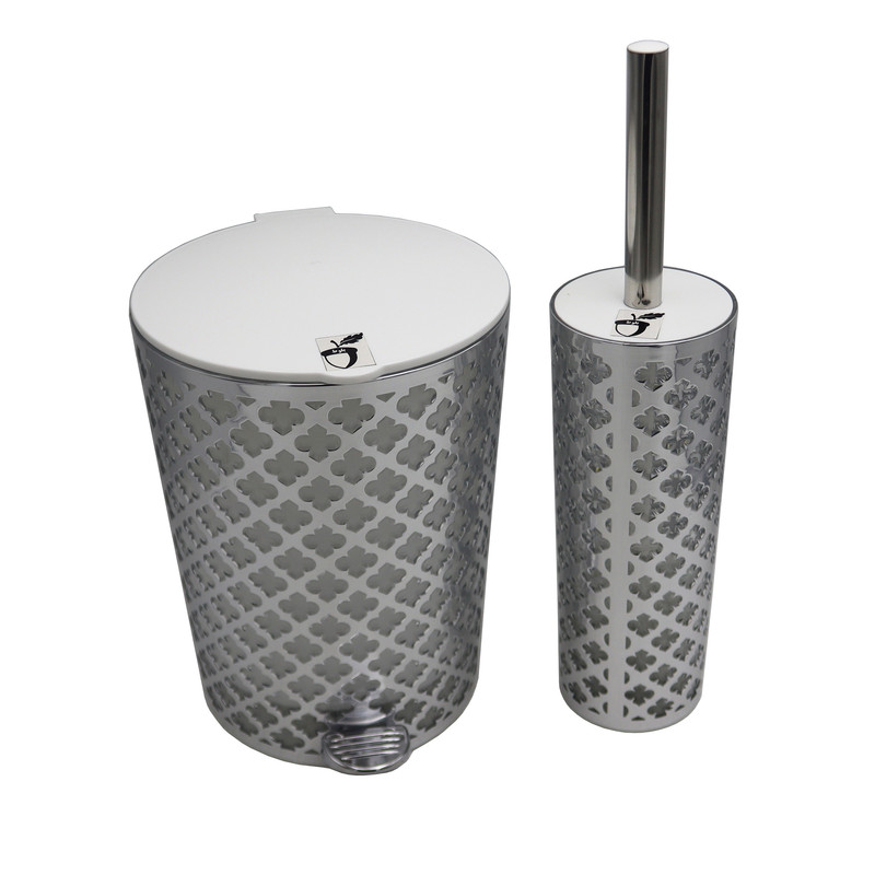 ست سطل و فرچه مدل بلوط طرح گل کد YP-NS-02