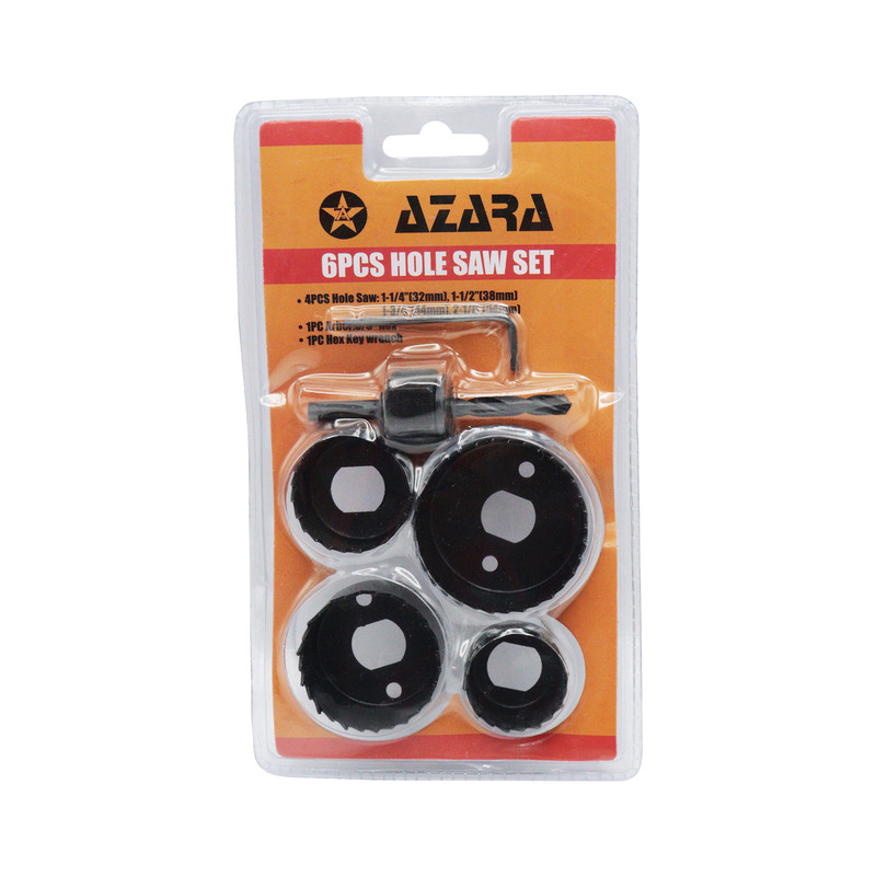 مته گرد بر آزارا مدل YP-6PCS مجموعه 6 عددی 