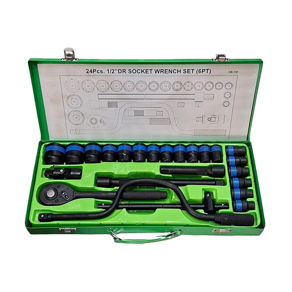 جعبه بکس کراسمن  مدل YP-DRIVE1/2-24PCS  مجموعه 24 عددی 