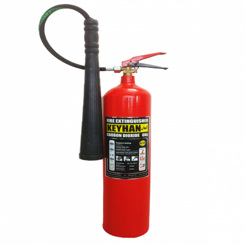 کپسول اتش نشانی کیهان مدل co2   ظرفیت 6 کیلوگرم