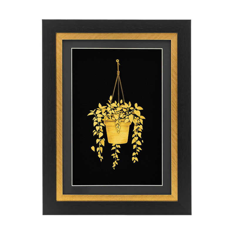 تابلو طلاکوب آلتین هنر طرح گل آشارداشار کد 50442