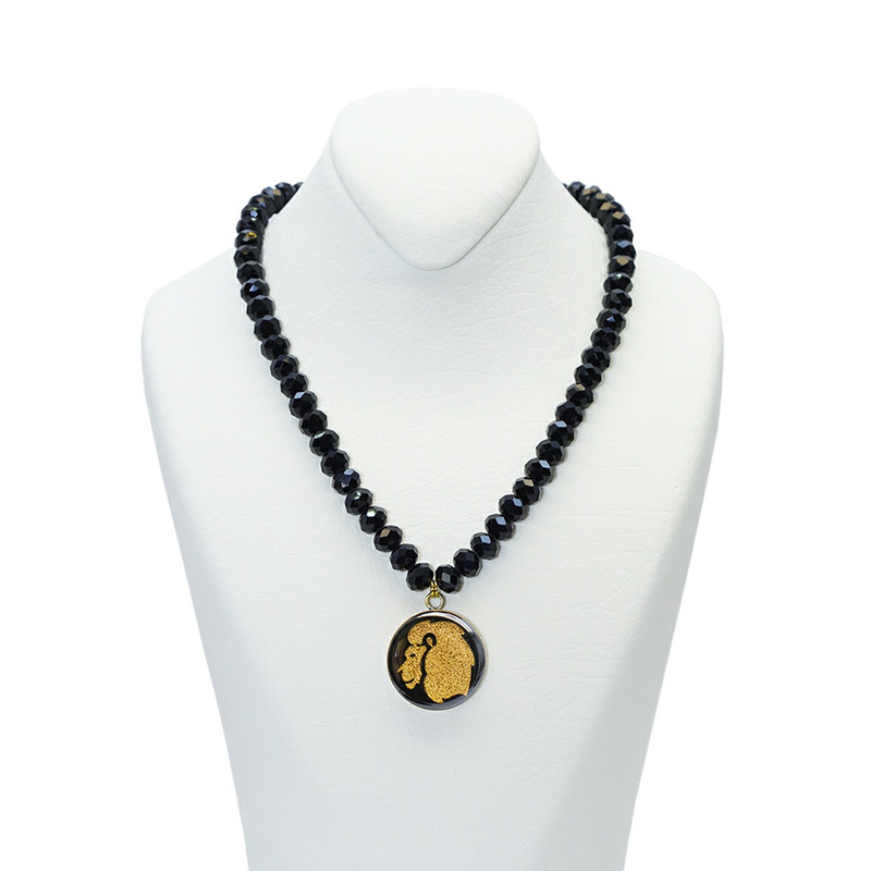 گردنبند زنانه آلتین هنر مدل ماه مرداد