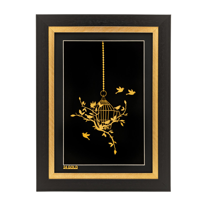 تابلو طلاکوب آلتین هنر مدل قفس
