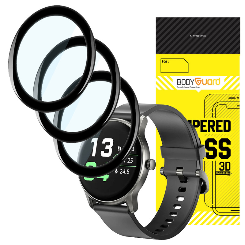 محافظ صفحه نمایش بادیگارد مدل PMMA مناسب برای ساعت هوشمند هایلو GS بسته 3 عددی