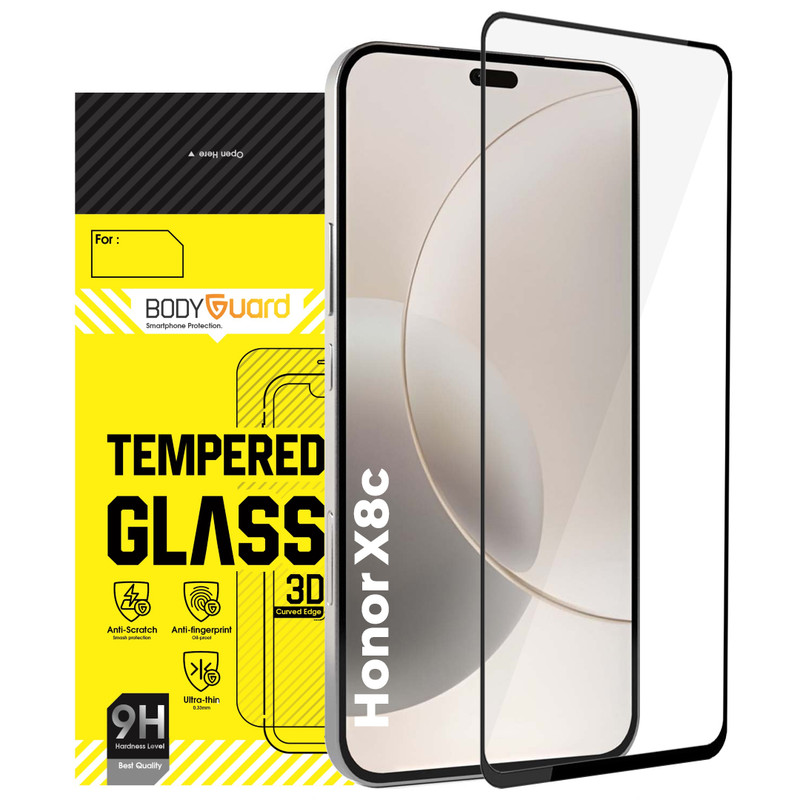محافظ صفحه نمایش شیشه ای بادیگارد مدل FH مناسب برای گوشی موبایل آنر Honor X8c