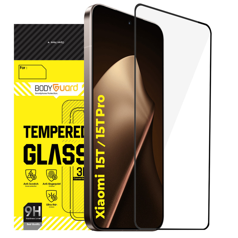 محافظ صفحه نمایش شیشه ای بادیگارد مدل FX مناسب برای گوشی موبایل شیائومی 15T / 15T Pro