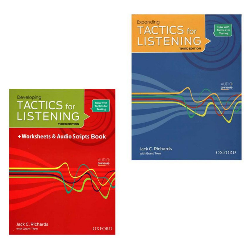 کتاب Tactics for Listening 3rd اثر Jack C. Richards انتشارات Oxford دو جلدی