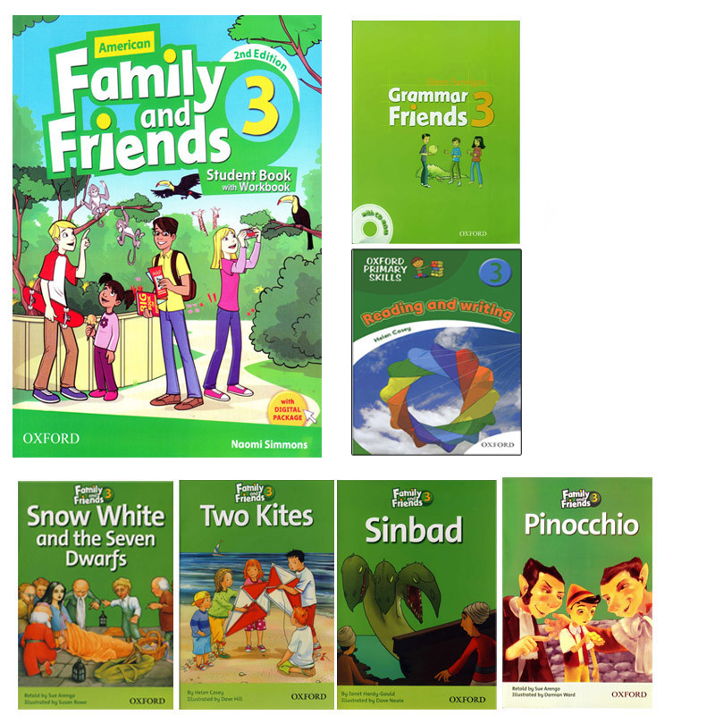 کتاب American Family and Friends 3 2nd Edition اثر Naomi Simmons انتشارات الوندپویان مجموعه 7 جلدی