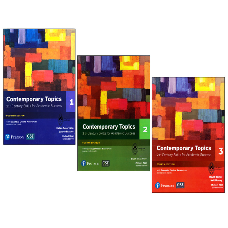 کتاب Contemporary Topics اثر جمعی از نویسندگان انتشارات اشتیاق نور سه جلدی