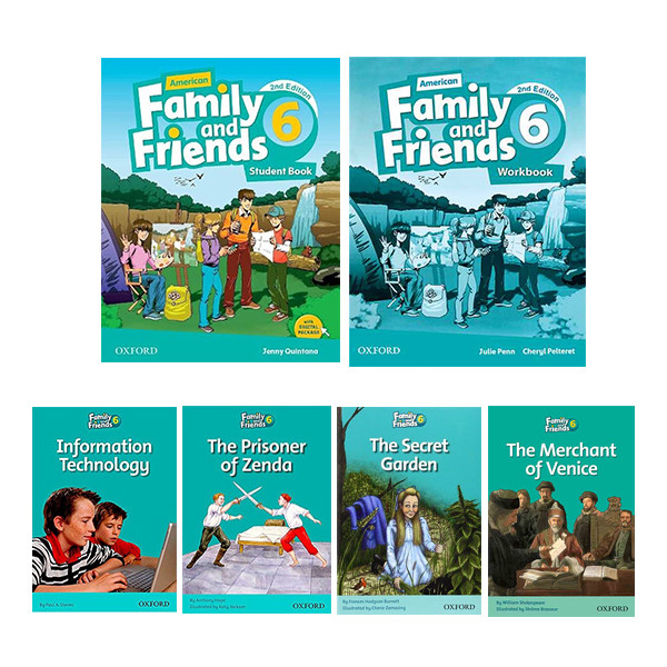 کتاب Family and Friends 6 اثر Naomi Simmons انتشارات آکسفورد 6 جلدی