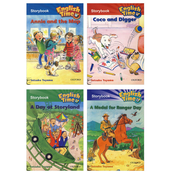 کتاب English Time 1_2_3_4 Storybook اثر جمعی از نویسندگان انتشارات ابداع 4 جلدی