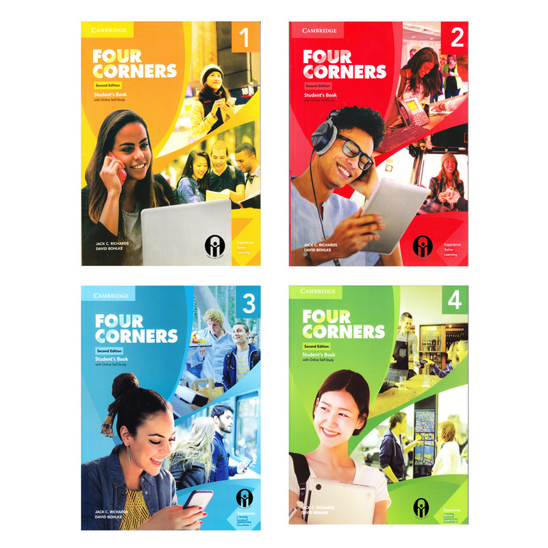 کتاب Four Corners 2nd Edition اثر Jack C. Richard And David Bohlke انتشارات الوندپویان 4 جلدی