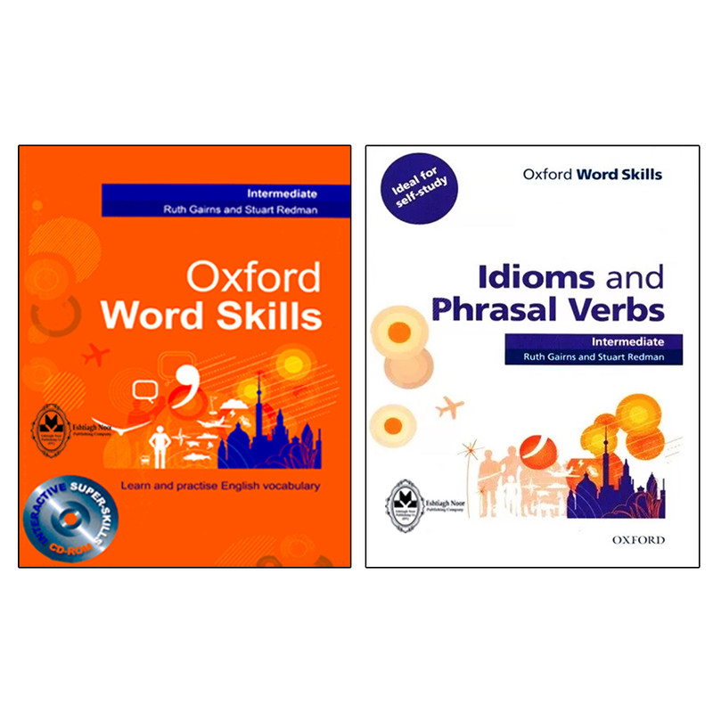 کتاب Oxford word skills Intermediate اثر Ruth Gairns And Stuart Redman انتشارات اشتیاق نور دو جلدی