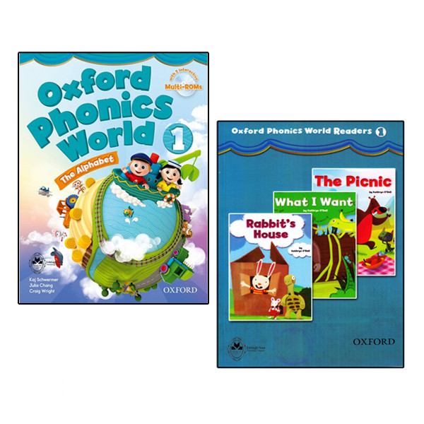 کتاب Oxford Phonics World 1 اثر جمعی از نویسندگان انتشارات اشتیاق نور 2 جلدی