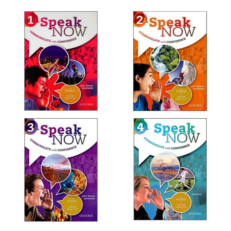 کتاب Speak Now اثر Jack C.Richards & David Bohlke انتشارات آکسفورد 4جلدی