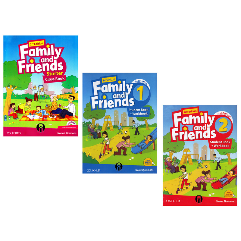 کتاب Family And Friends Second Edition اثر Naomi Simmons انتشارات الوندپویان سه جلدی