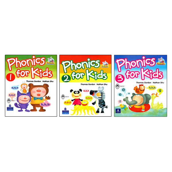 کتاب Phonics For Kids اثر Thomas Gordon And Nathan Shu انتشارات اشتیاق نور سه جلدی