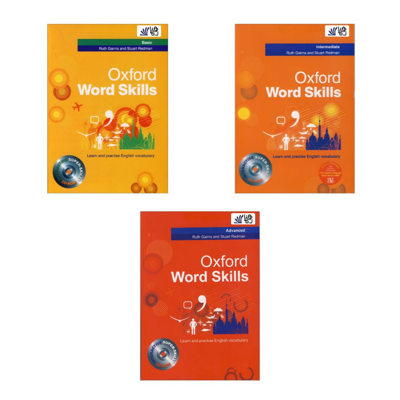 کتاب Oxford Word Skills اثر Ruth Gairns and Stuart Redman انتشارات رهنما 3جلدی