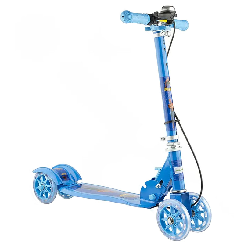 اسکوتر رجال مدل چهار چرخ کد Folding به همراه زنگ هشدار ظرفیت وزنی 75 کیلوگرم