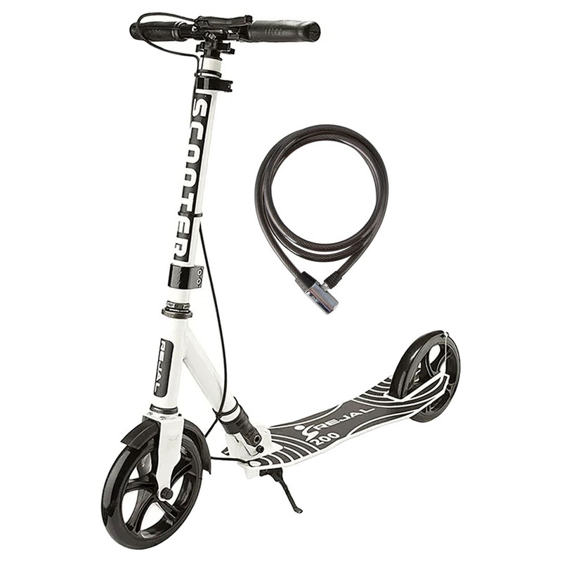 اسکوتر رجال مدل تاشو ترمز دار کد 200 NEW به همراه قفل ظرفیت وزنی 95 کیلوگرم