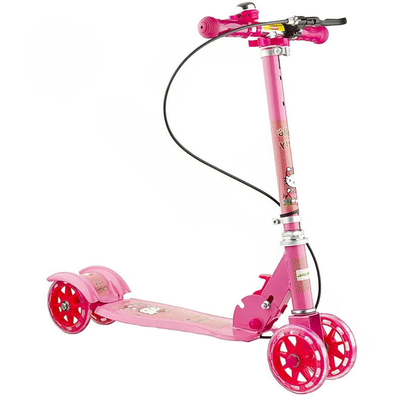 اسکوتر رجال مدل چهار چرخ کد Folding به همراه زنگ هشدار ظرفیت وزنی 75 کیلوگرم