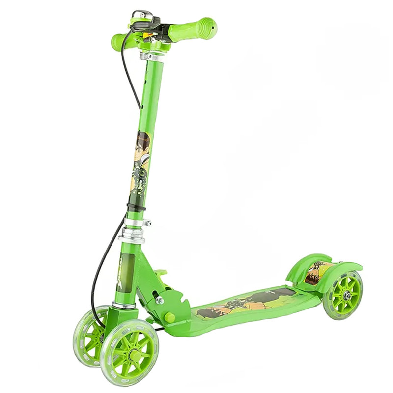 اسکوتر رجال مدل چهار چرخ کد Folding به همراه زنگ هشدار ظرفیت وزنی 75 کیلوگرم