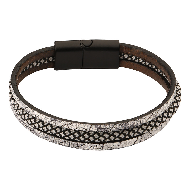 دستبند مردانه مدل Deri 1025