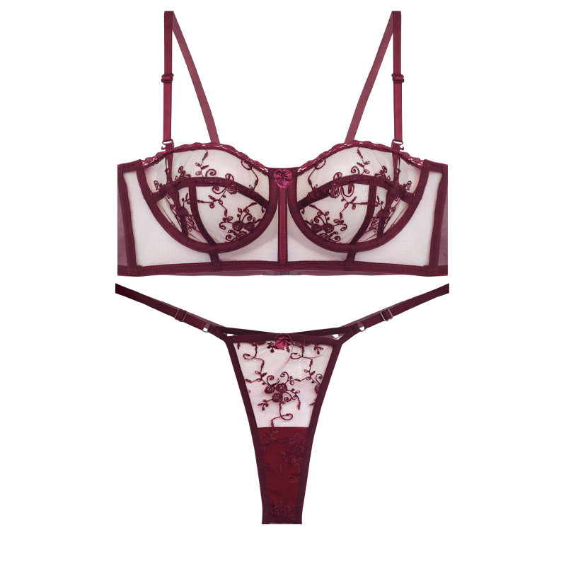 ست شورت و سوتین زنانه مدل گلوریا توری پایه بلند کد 79098wi