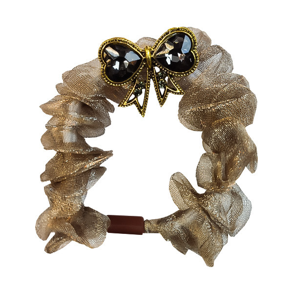 کش مو زنانه طرح پاپیون نگین کد 35440ak