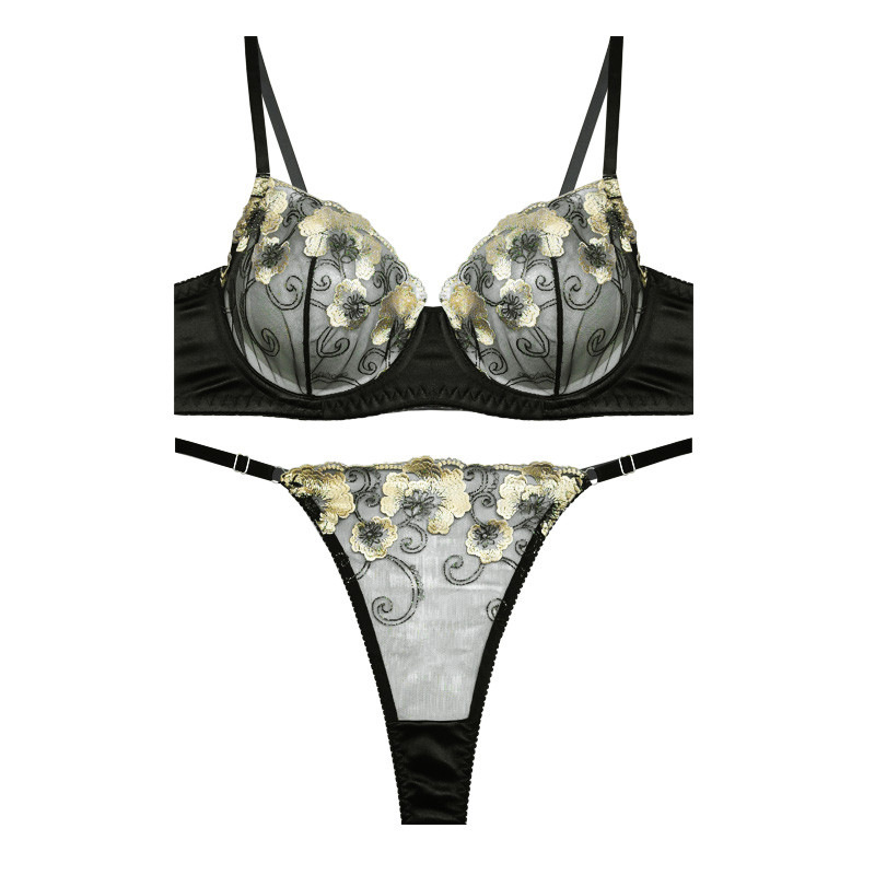 ست شورت و سوتین زنانه مدل ژینوس ساتن کد 10092ji