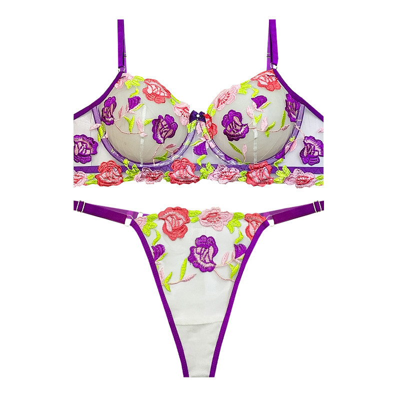 ست شورت و سوتین زنانه مدل توری کد 9206st